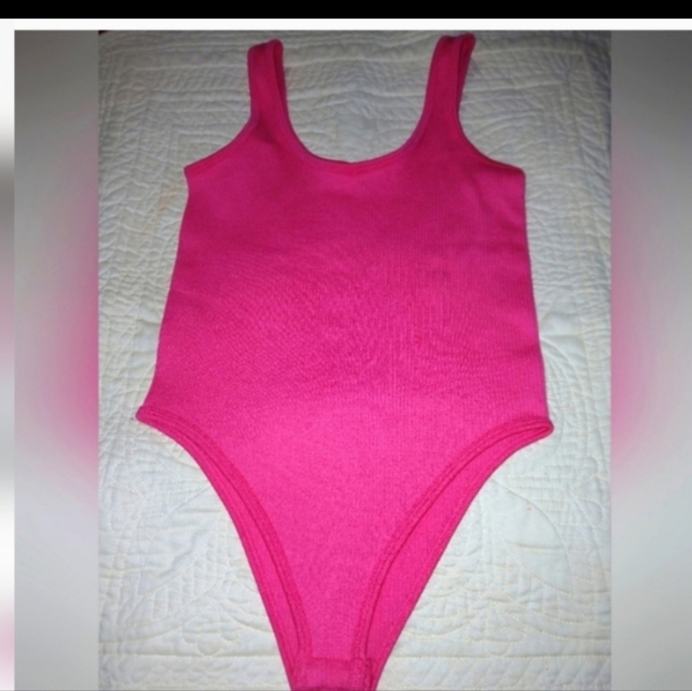 Vibrant Pink Bodysuit Size Small - Picture 7 of 8